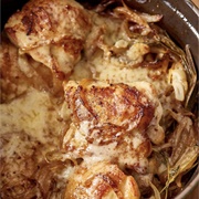 French Onion Chicken With Gruyére