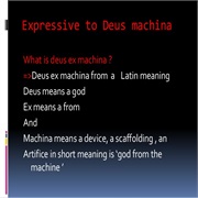 Deus Ex Machina