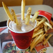 Wendy's Fries Dipped in Wendy's Frosty