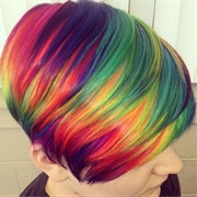 Dye Hair Rainbow Colors