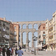 Old Town of Segovia &amp; Aqueduct, Spain