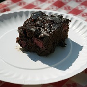 Salted Caramel Blackberry Brownie