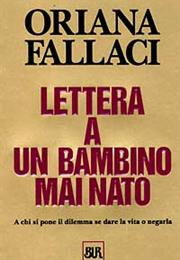 Lettera a Un Bambino Mai Nato