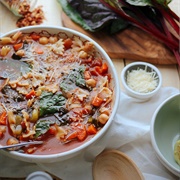 Chickpea Tomato Minestrone Soup