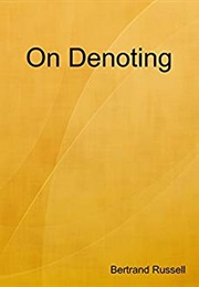 On Denotating (Bertrand Russel)