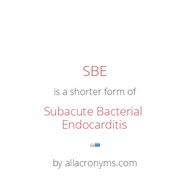 Subacute Bacterial Endocarditis (SBE)