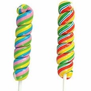Rainbow Swirl Corkscrew Lollipop
