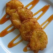 Pineapple Fritter in Syrup