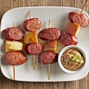 Sausage and Apple Skewers