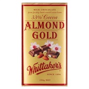 Whittakers Chocolate Block Almond Gold