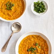 Sweet Potato and Split Pea Curry Soup