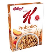 Special K Probiotics Cereal Berries and Peaches