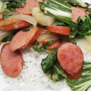 Sausage and Bok Choy Stir-Fry