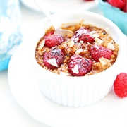 Raspberry Coconut Creme Brûlée Oats