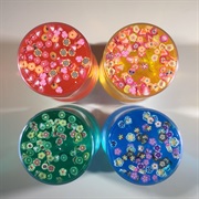 Tutti Fruity Clear Slime Duo