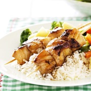 Teriyaki Fish Kebabs