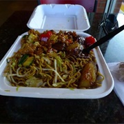 Taking Leftover Food Home From a Restaurant.