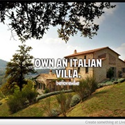 Own an Italian Villa