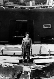 The House Collapsing Around Buster Keaton in Steamboat Bill Jr (1928)