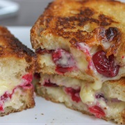 Roasted Cranberry & Brie Grilled Cheese Sandwich
