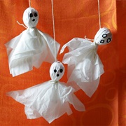 Make Tissue Paper Ghosts