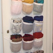 Shoe Organizer as Coat Closet Storage (Gloves, Hats, Scarves)