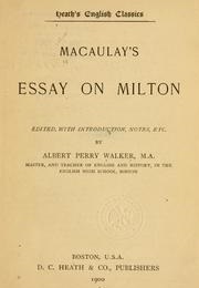Essay on Milton (Thomas Macaulay)