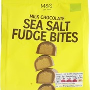 M&amp;S Sea Salt Fudge Bites