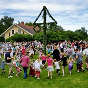 Dancing Around the Midsummer Pole