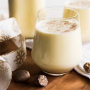 Eggnog With Freshly Grated Nutmeg