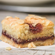 Raspberry and Almond Square