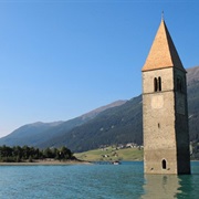 Reschensee, Bolzano, Italy