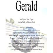 Gerald