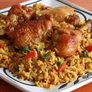 Bahrain: Chicken Machboos