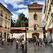 Brama Florianska Old Town Krakow, Poland