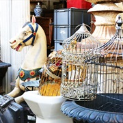 Shop at a  Parisienne Flea Market.