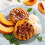 Cinnamon Sugar Grilled Peaches