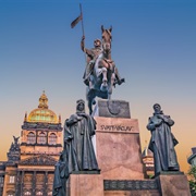 Saint Wenceslas Square and Statue, Prague