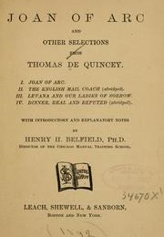 Essay on Joan of Arc (Thomas De Quincey)