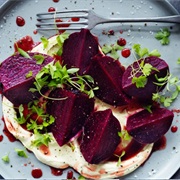 Wine Poached Beets