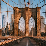 Brooklyn Bridge, New York City, New York--Inside