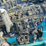 Sip Cocktails at the Top of Burj Khalifa While Watching the Dubai Fountains