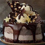 Hazelnut Ice Cream Cake