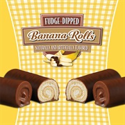 Fudge Dipped Banana Rolls