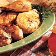 Grilled Chicken With Spicy Peach Glaze