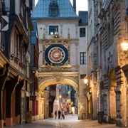 Gros Horloge Astronomical Clock in Rouen, France
