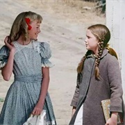 Laura Ingalls and Nellie Oleson