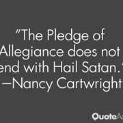 Ending the Pledge of Allegiance With "Hail Satan"