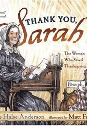 Thank You, Sarah (Laurie Halse Anderson)