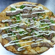 Beef Satay Pizza